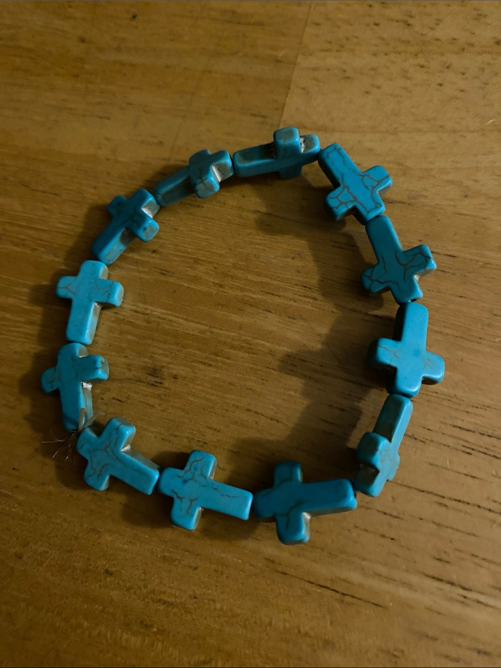 V! Teal blue tone bracelet pre-owned